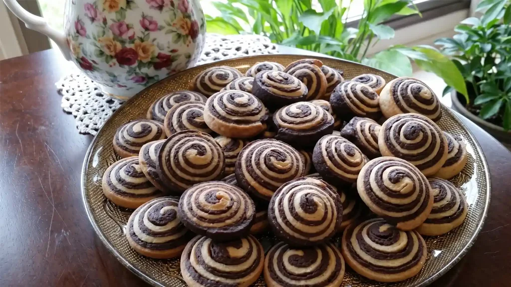 עוגיות שוקו וניל ספירלה מתכון משגע